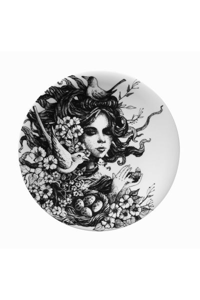 Kütahya Porselen Kadınlarım Serisi 25 cm Servis Tabağı 885179