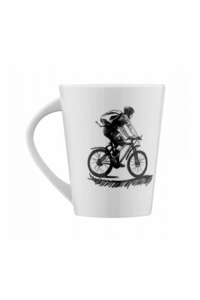 Kütahya Porselen Centilmen Serisi Mug Bardak Bisiklet