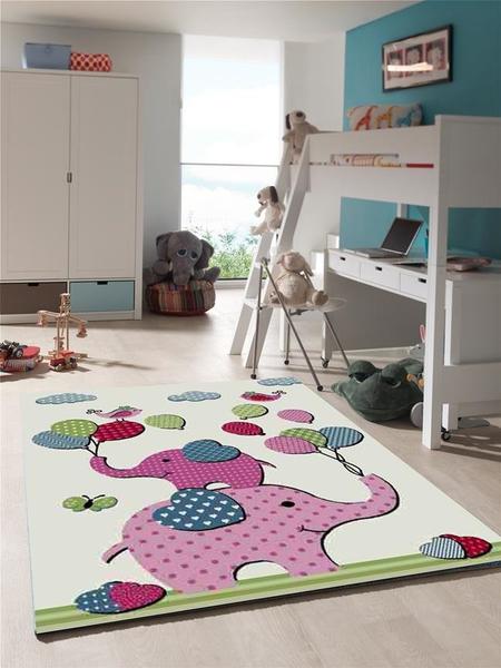 Merinos Sky Elephant Çocuk Odası Halısı | Krem | 21713-61-Cream