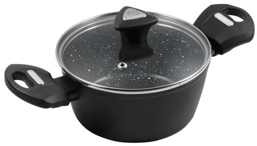 CS-Kochsysteme Marburg Güveç Tencere 16cm | Mermer Kaplama | İndüksiyon