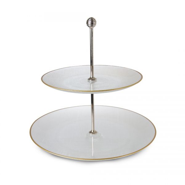 17857-17856 صفيحة زجاجية من طبقتين من نسيج ذهبي 28/21 سم - حافة جانبية بسيطة | SILK-AKC904