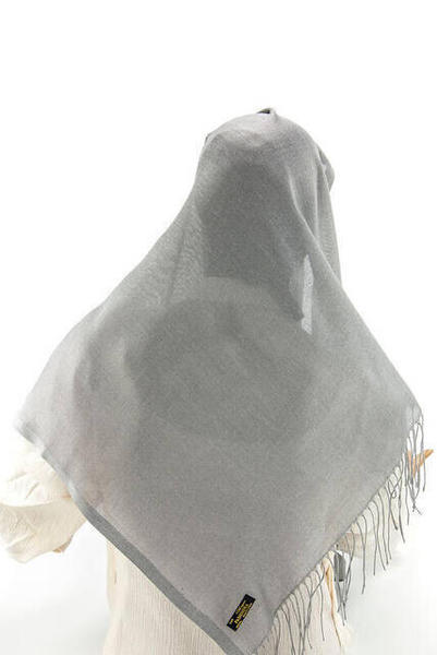 Pamuklu Paşmina Şal - Gri