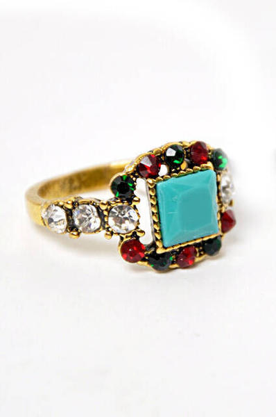 خاتم نسائي مطرز بالاحجار 24 قطعة - 6126