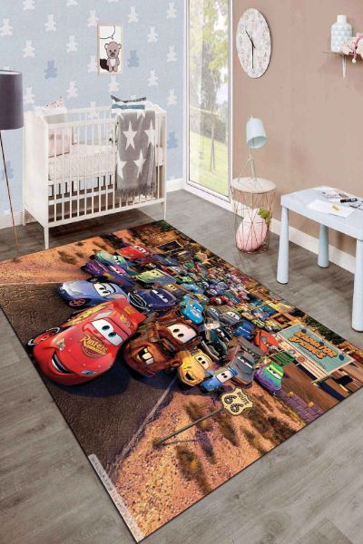 Birkilim Yıkanabilir İpeksi Kaymaz Taban Çocuk Odası Halısı | MLN-IP-SD-198