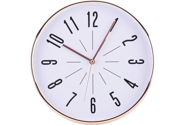 Dekonaz Modern Duvar Saati 30x30 cm | Beyaz Altın | By-de10654D