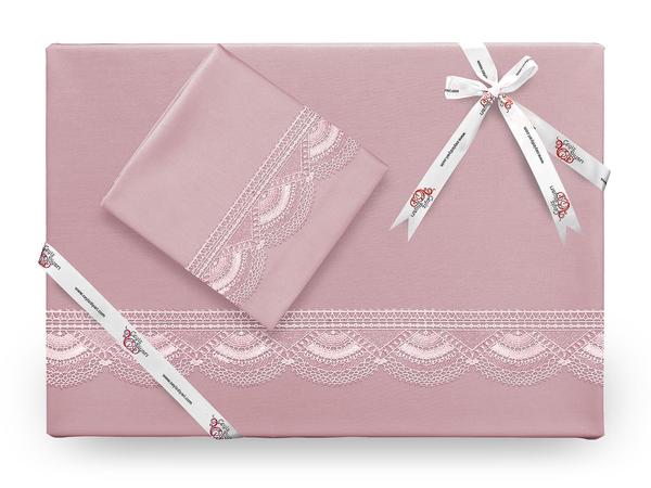 Kula Sade İğne Oyalı Nevresim Takımı Pudra