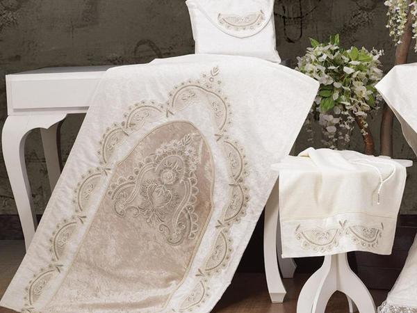 Fransız Güpürlü 5 Parça Omar Bohça Seti