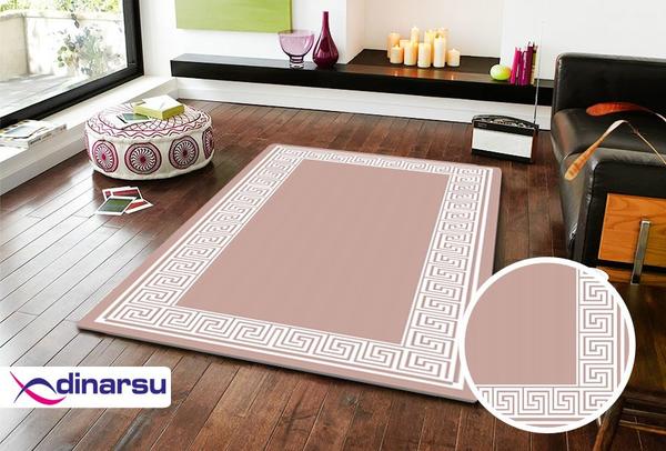 Dinarsu Yıkanabilen Halı | Sunshine | Pembe | 1106-Rose