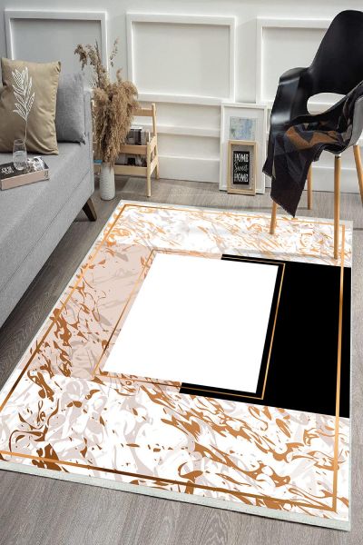 Birkilim Yıkanabilir Dekoratif Halı İpeksi Kaymaz Taban | MLN-IP-HS-412