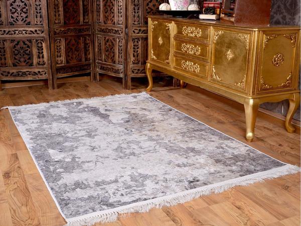 Latex Non-Slip Base Digital Print Velvet Carpet Alaçatı Beige 180x280 cm