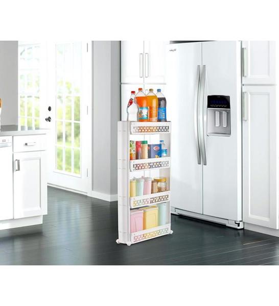 Vip Ahmet Multipurpose Floor Shelf Organizer | White | VIPAHMET-S-993