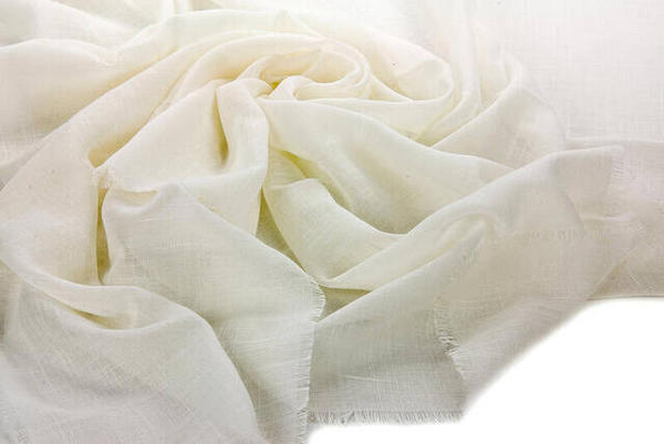 Flamed Square Cotton Linen - Creme