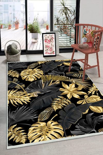 Birkilim Yıkanabilir Dekoratif Halı İpeksi Kaymaz Taban | MLN-IP-HS-303