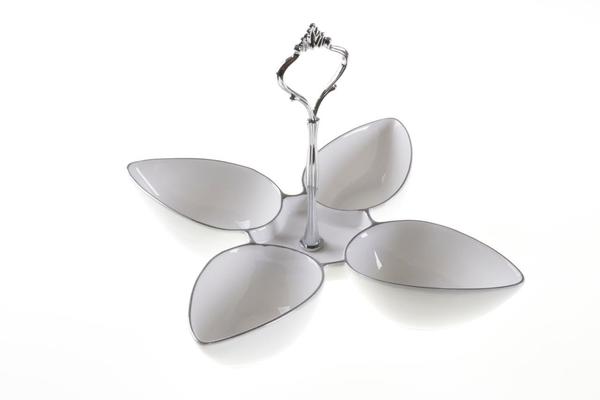 Bavary Anito Dekoratif Porselen Servis 4 Bölmeli Fincan | DP-5086