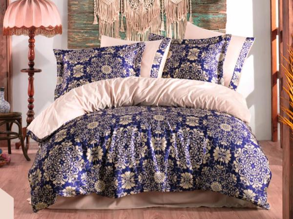 Elena Çift Kişilik Pamuk Saten Nevresim Takımı Royal | Hobby