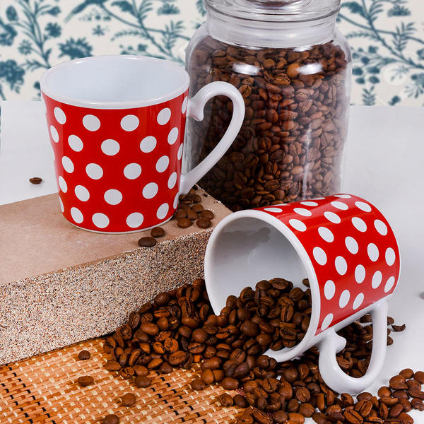 Red Speckle Aura Becher 9 cm 2 Stück | Keramika