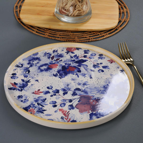 Mimoza Red Stackable Serving Plate 27 Cm | Keramika