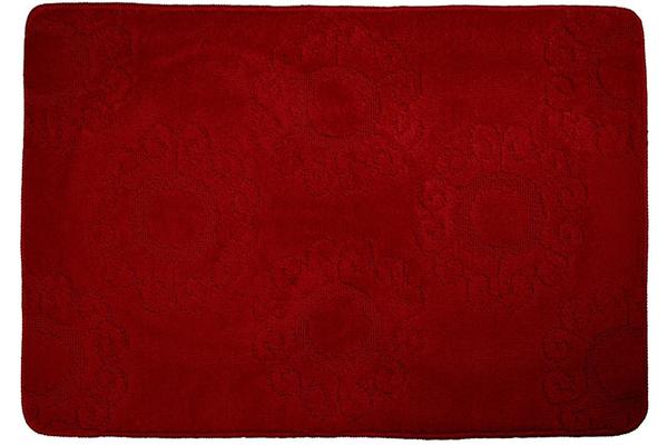 Duygu Kırmızı Doğa Banyo Paspası 3 Parça