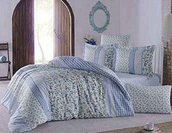 Ensemble de housse de couette simple Minteks Daily Ranforce-Belen