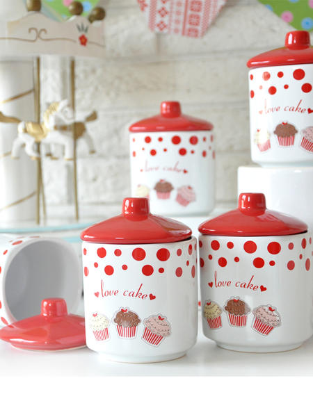 Fruit Cake Köşem Baharat Takımı 8 cm 5 adet | Keramika