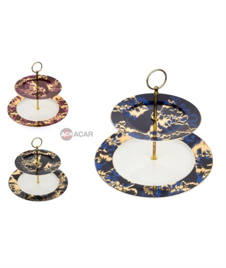 Acar | Gold Marble Patterned Cookie Holder