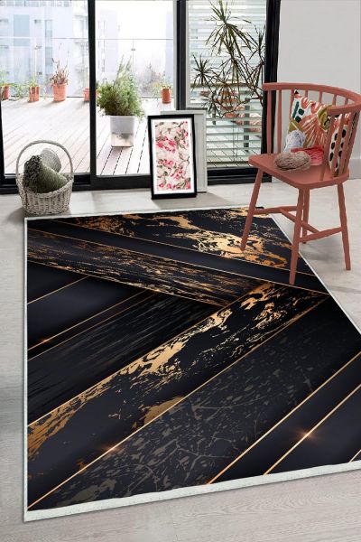 Birkilim Yıkanabilir Dekoratif Halı İpeksi Kaymaz Taban | MLN-IP-HS-275