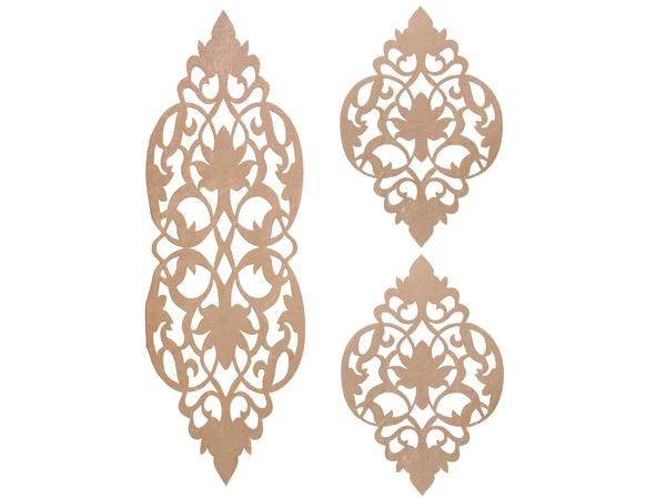 Ensemble de salon Zambak en velours 3 pièces beige