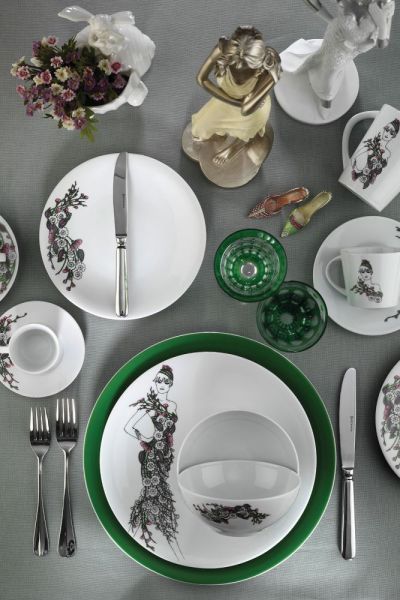 Kütahya Porselen Kadınlarım Serisi 9438 Desen 24 Parça Yemek Seti