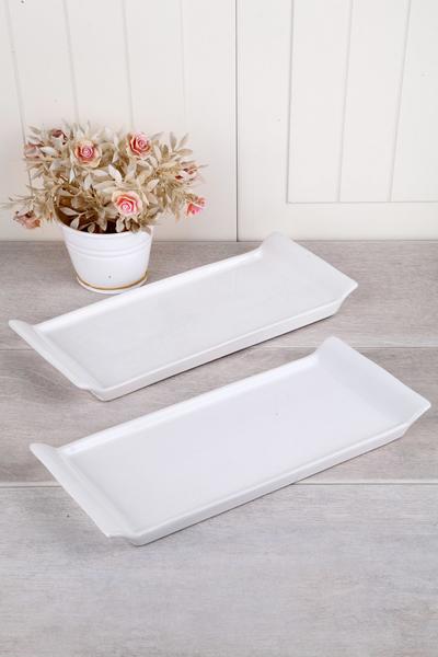 Lüx 6 Adet Dikdörtgen Büyük Sunum Servis