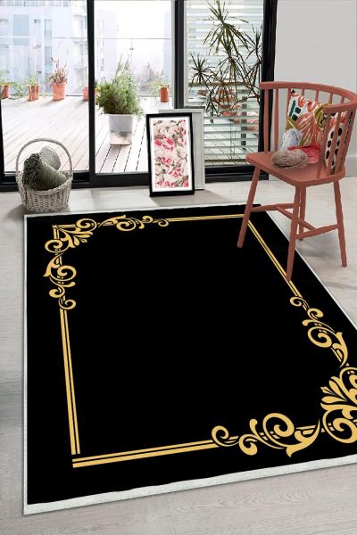 Birkilim Yıkanabilir Dekoratif Halı İpeksi Kaymaz Taban | MLN-IP-HS-304