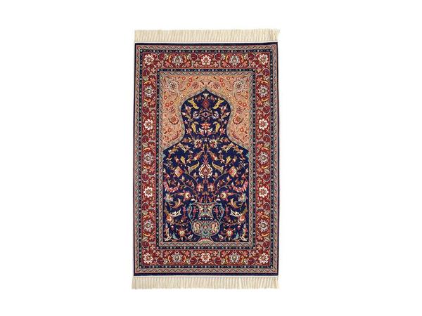 Dijital Baskılı Lüx Umre Seccade Lacivert