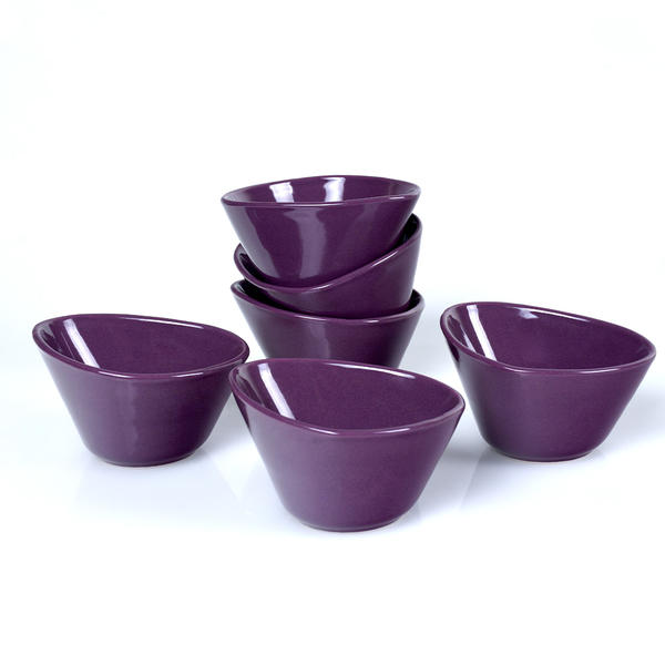 Bol à collation violet Miska 12 Cm 6 pièces | Keramika