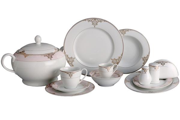 Korkmaz Bianca 86 Parça Porselen Yemek Takımı 12 Kişilik | A8031-1
