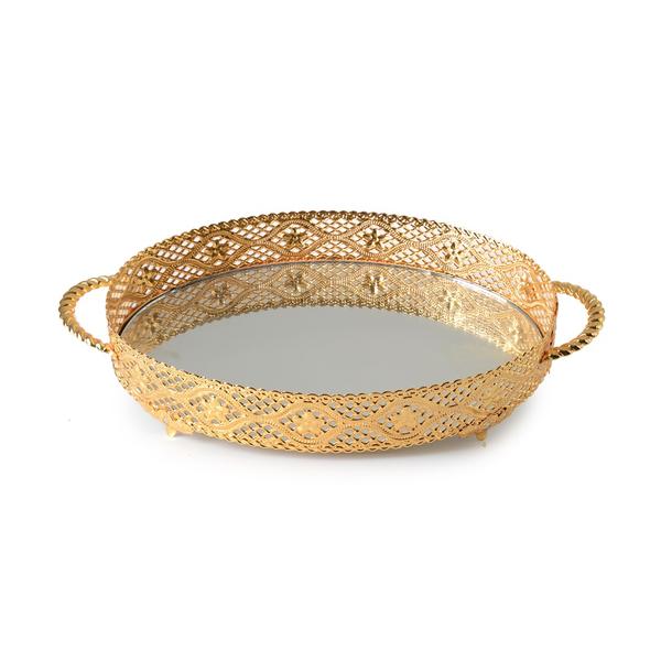 TK0820G 23 طبق بيضاوي لؤلؤي مقاس 19 * 28 سم | SILK-HLV087