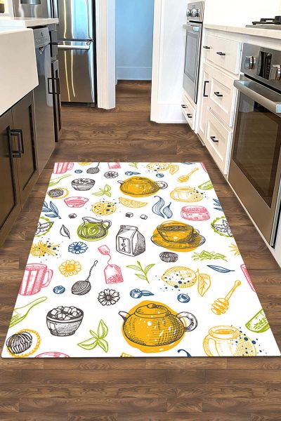 Birkilim Yıkanabilir Dekoratif Halı İpeksi Kaymaz Taban | MLN-IP-HM-571