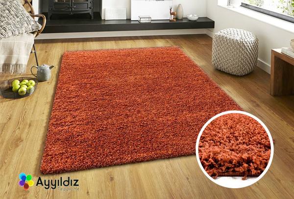 Ayyildiz Life Shaggy Halı 100% PP Shaggy 30mm 2000gr | Kahverengi | 1500Terra