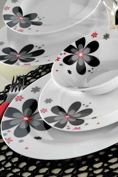 Kütahya Porselen 24 Parça 43935 Desen Yemek Seti