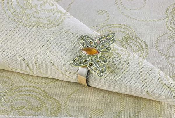 Dematex Kelebek 17 Parça Masa Örtüsü Seti | Altın