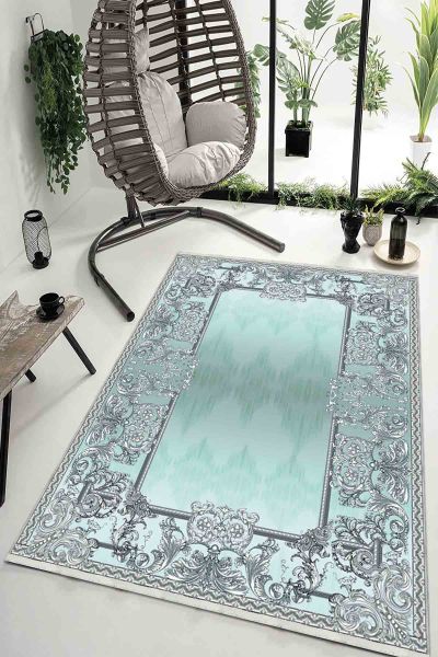 Birkilim Yıkanabilir Dekoratif Halı İpeksi Kaymaz Taban | MLN-IP-HK-082