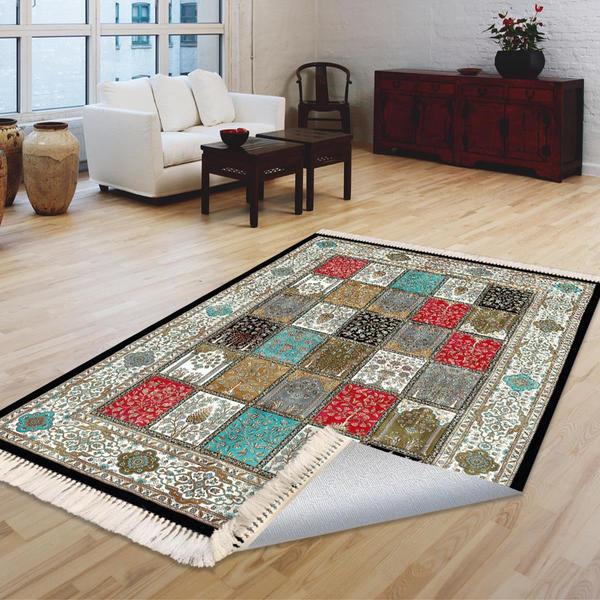 Milano Yıkanabilir Dekoratif Halı Kaymaz Taban | 8mm | Multi | MLN-HK011-1