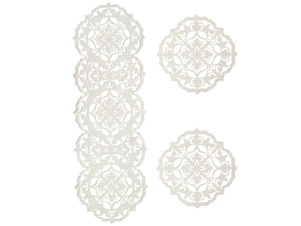 Luxury Star Kadife Salon Takımı 3 Parça Krem