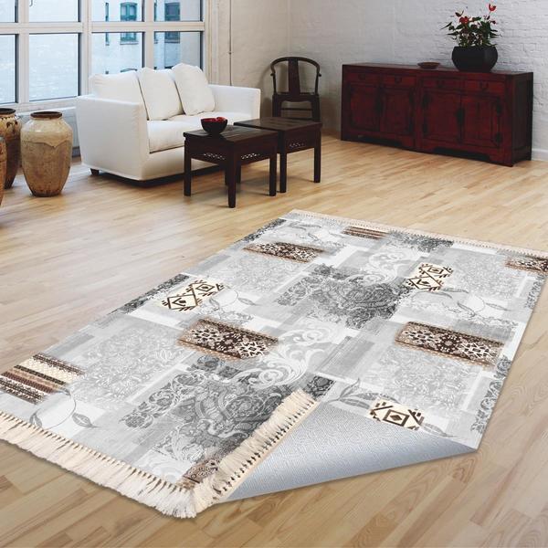 Milano Yıkanabilir Dekoratif Halı Kaymaz Taban | 8mm | MLN-DOT-HT952