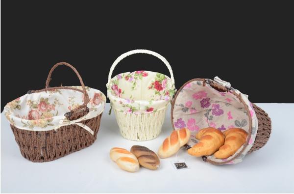 Bayev Hasır Kulplu Oval Ekmek Sepeti - 700440