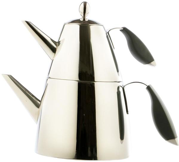 Çınar Violetta Çaydanlık Seti Paslanmaz Çelik 3 Litre | Siyah