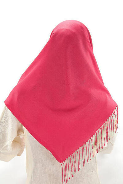 Pamuklu Paşmina Şal Fuşya