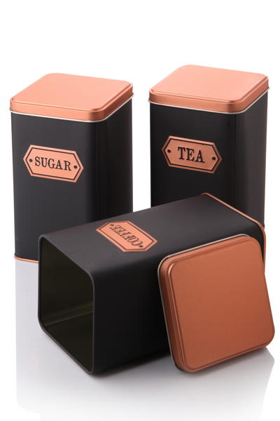 Queen's Kitchen | 3 Adet Vintage Metal Saklama Takımı