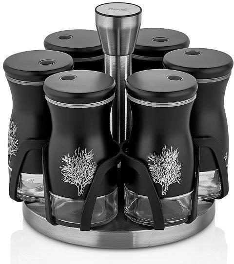 Neva Hayat Ağacı 6'lı Baharat Seti | Siyah | N2579