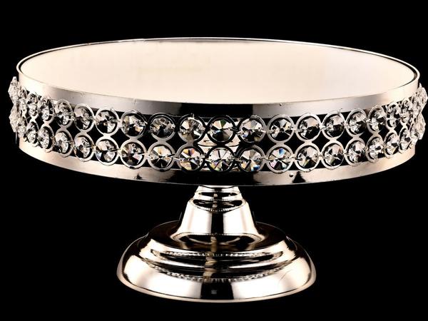 Dekonaz Lüks Aynalı Sunum Tepsisi | Gümüş