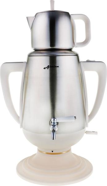 Almina Elektrikli Semaver Beyaz 4.4 Litre Çay Keyfi 18/10 Paslanmaz Çelik 2200W