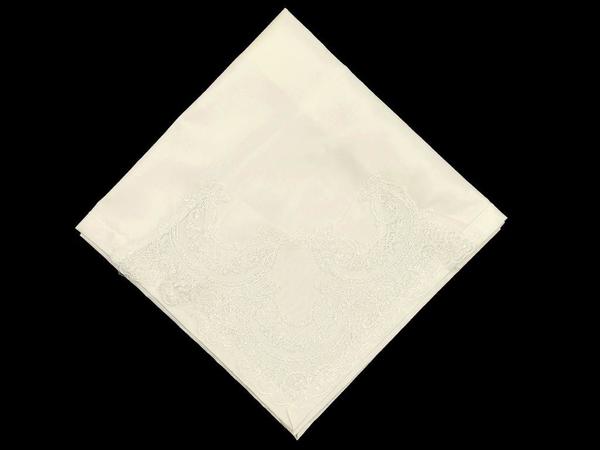 Crown Simli Saten Bohça Krem